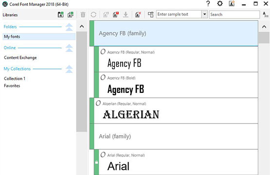 Corel Font Manager™