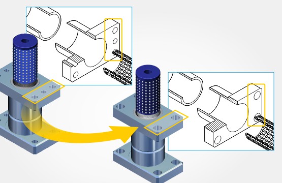 3D CAD'den illüstrasyona otomatik güncelleme ve 3D yayınlama yeteneği